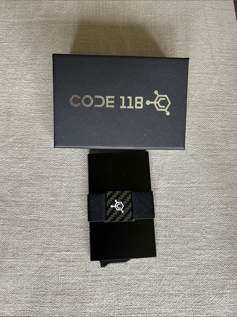 Black Carbon Fiber Money Clip Wallet